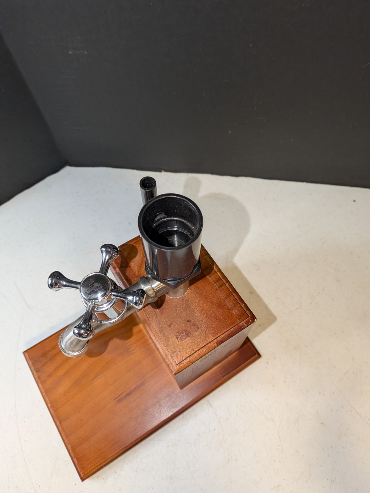 wood small keg dispenser