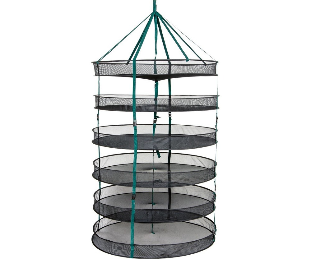 STACK!T 6-Tier 36" Collapsible Drying Rack w/ Clips & Center Strap