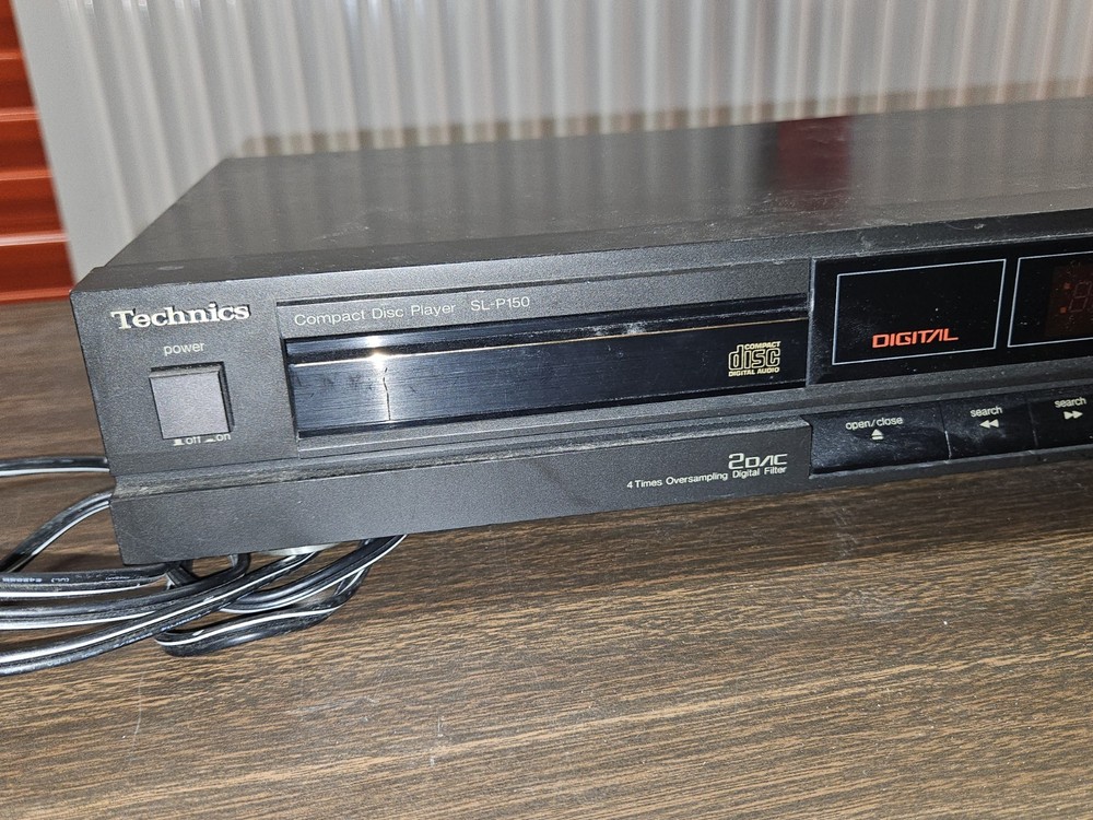 Vintage Technics SL-P150 Compact CD Disc Player tested 1988