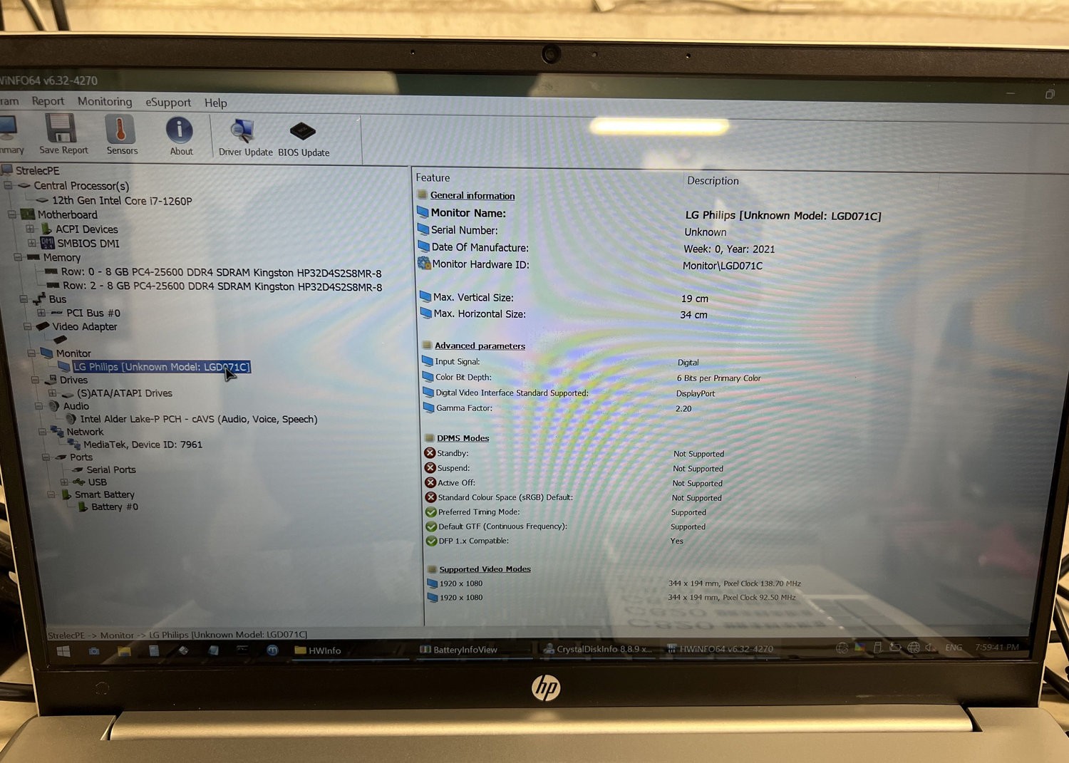 HP Pavilion 15-eg 15.6" FHD LCD Screen Complete Assembly #c820