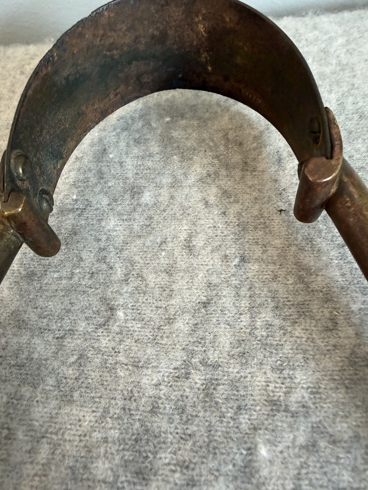 Antique Star Tip Fire Place Tongs Hand Forged 18 Inch Log Grabber