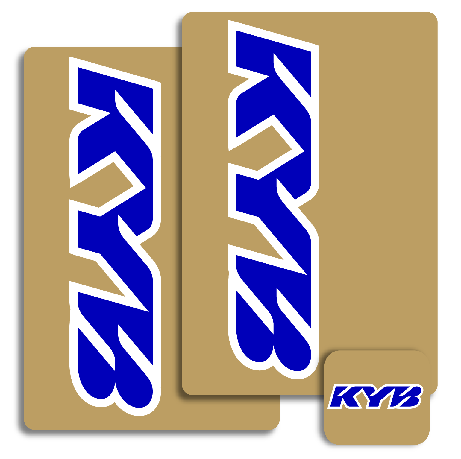 KYB Fork Decals Stickers KYB BLUE Fork Shock Wraps Stickers A Kit CRF KXF KYB-BL
