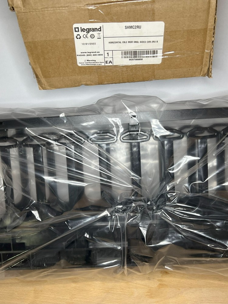 Legrand Ortronics SHMC2RU Single Sided CVR Horizontal Cable Manager, 2U