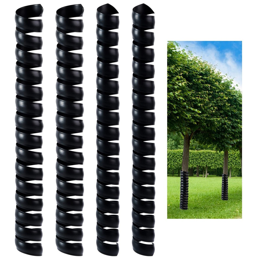 4 PCS Tree Trunk Protector 2 Size Plastic Spiral Tree Guard Tree Wrap Tree Bark