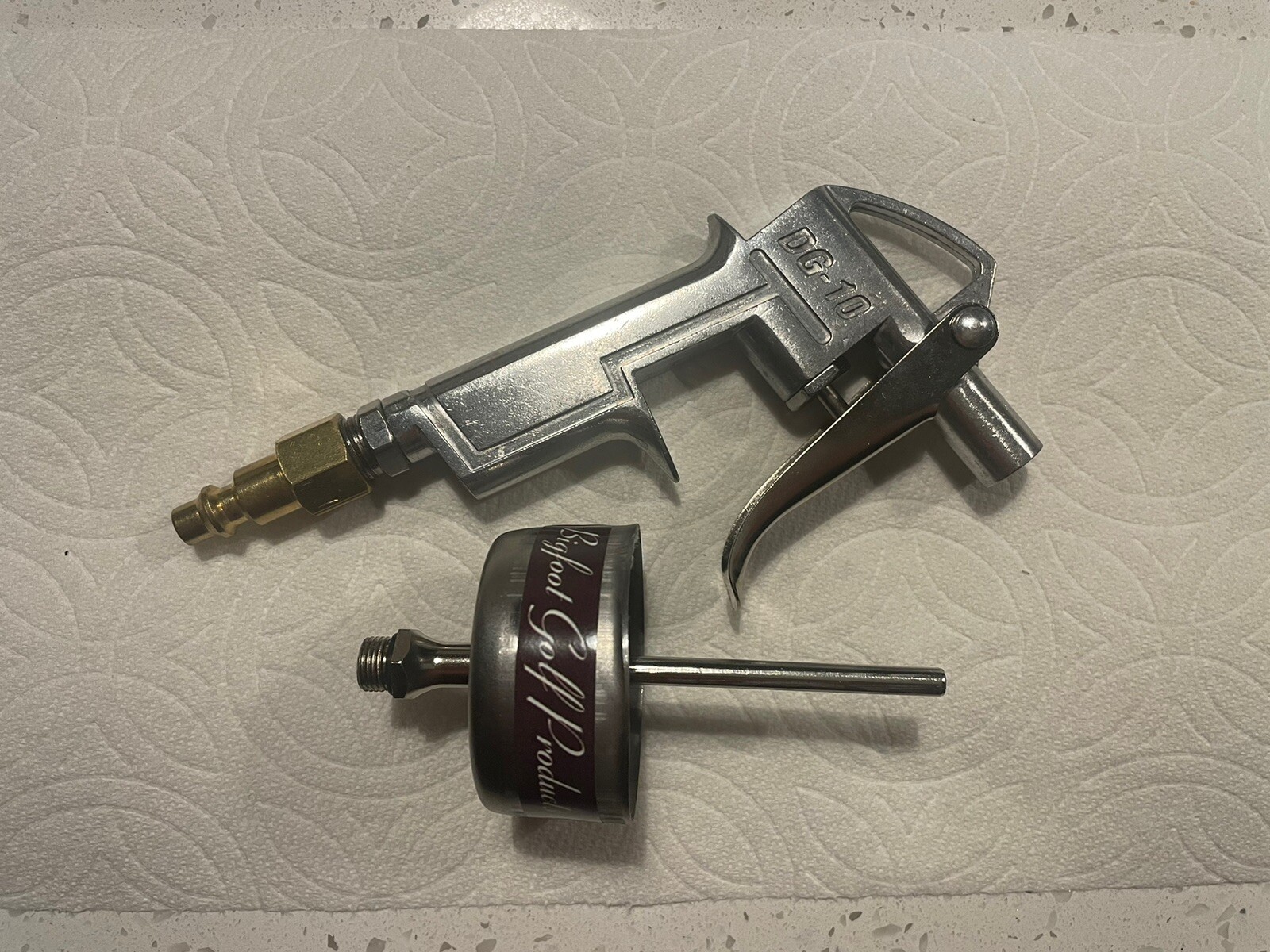 Golf Grip Install Air Tool, All Metal, DG10 Gun, 1.9” Cup, Fits Grips S/M/L/XL