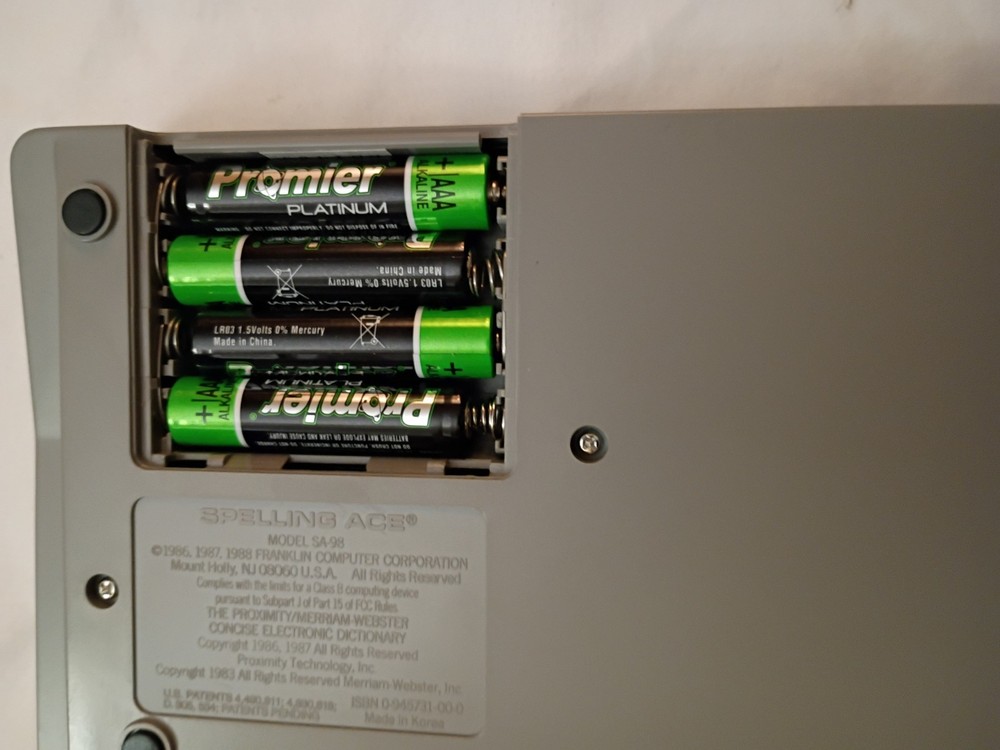 Franklin Spelling Ace Second Edition SA-98