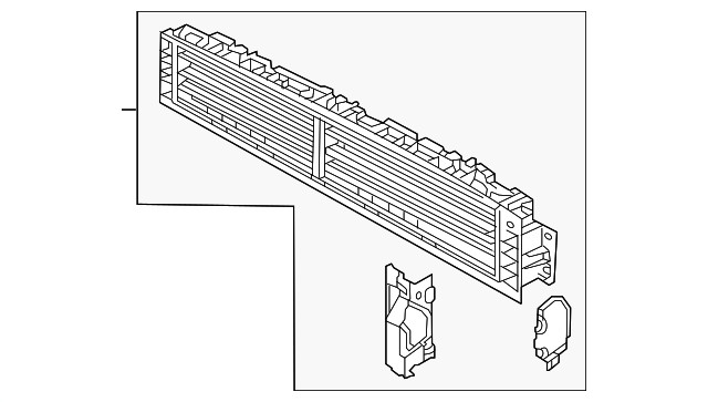 Genuine Audi Radiator Shutter Assembly 8Y0-121-219-A