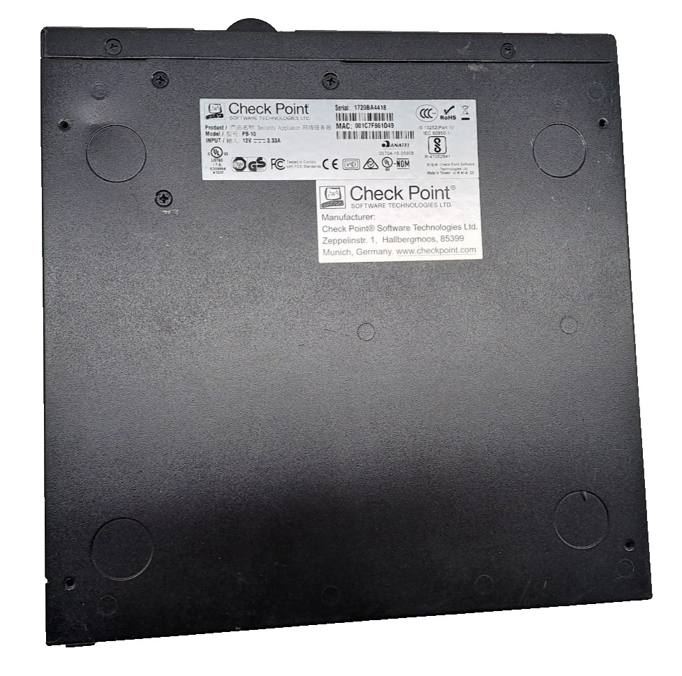 Check Point Security Gateway Firewall Appliance PB-10