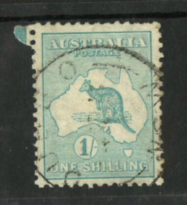M2346 Australia 1913 SG11a - 1/- blue green