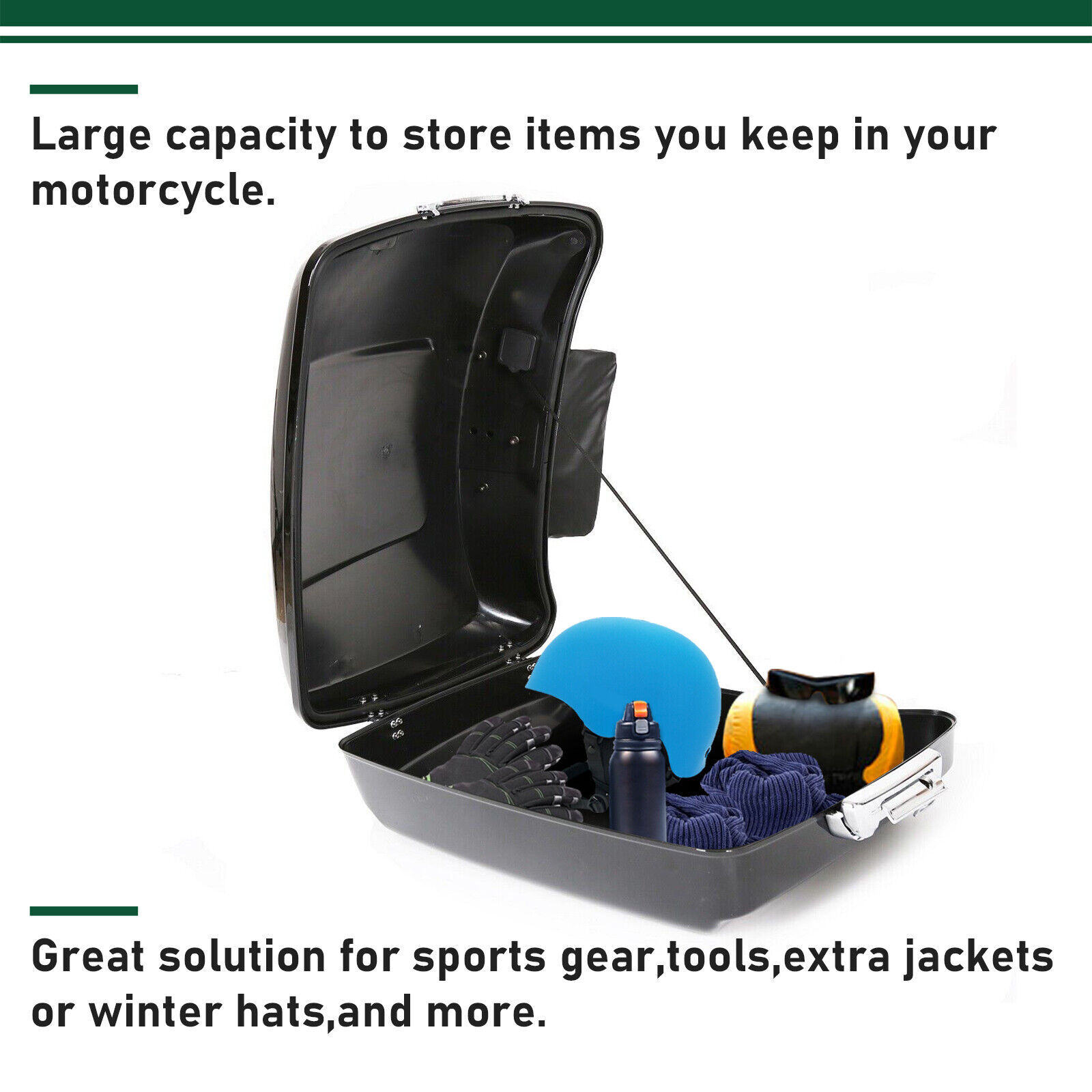 5.5" Razor Tour Pak Pack Trunk Backrest Mount Rack For Harley Street Glide 14-24