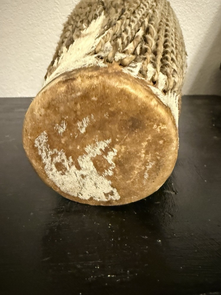 African Bongo Drum Zebra Fur 12” Djembe