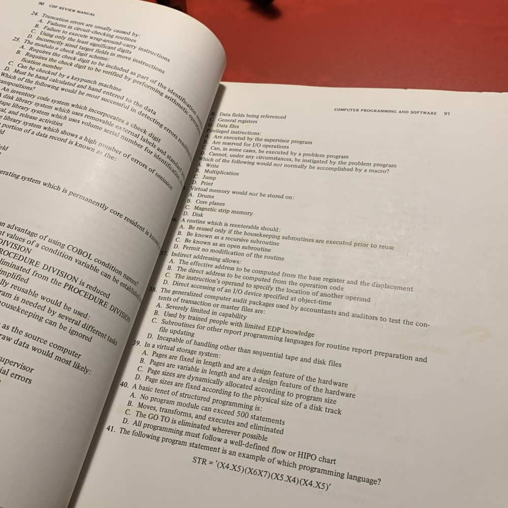 CDP REVIEW MANUAL A DATA PROCESSING HANDBOOK Second Edition W. Lord, Jr.