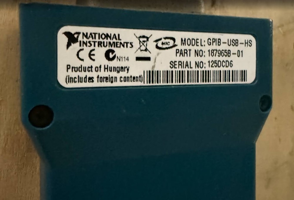 National Instruments GPIB-USB-HS Interface Adapter 778927-01 Genuine