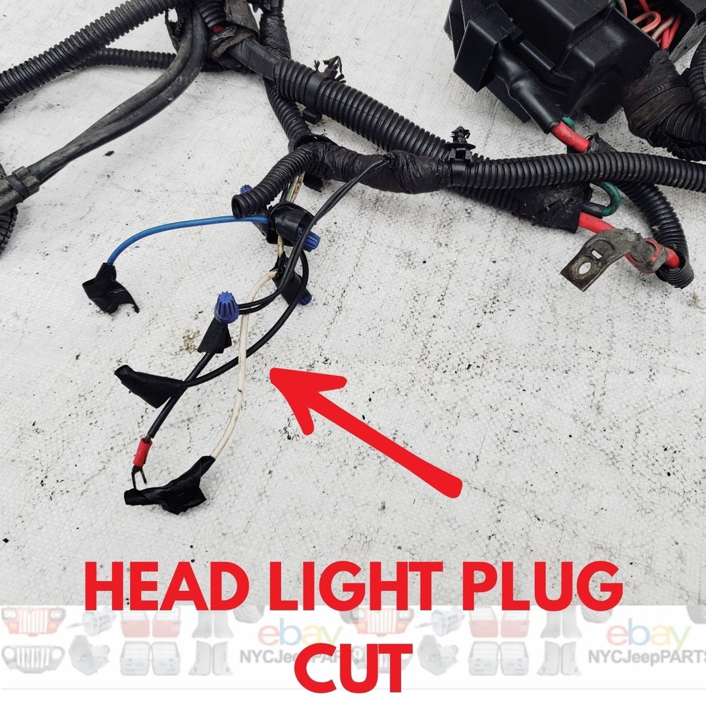 2005 Jeep TJ Wrangler ENGINE HARNESS Wiring Automatic with ABS 4.0 (Read Ad)