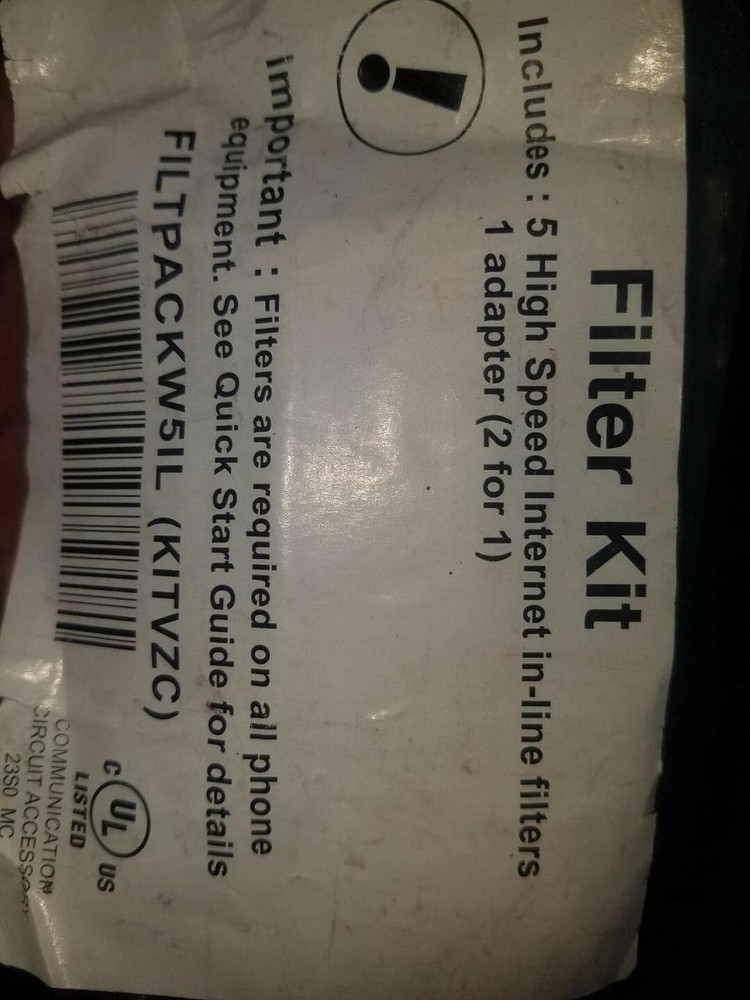 5 High Speed Internet in line Filters