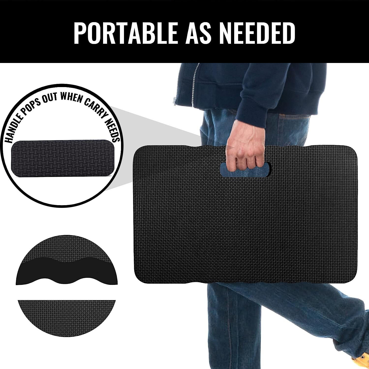 Thick Kneeling Pad Large Size Protection Foam Knee Mat Cushion Multi Application
