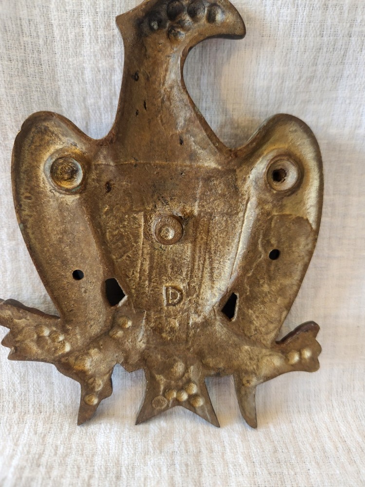 Vintage Eagle Door Knocker Heavy Solid Brass American Eagle 6.5"
