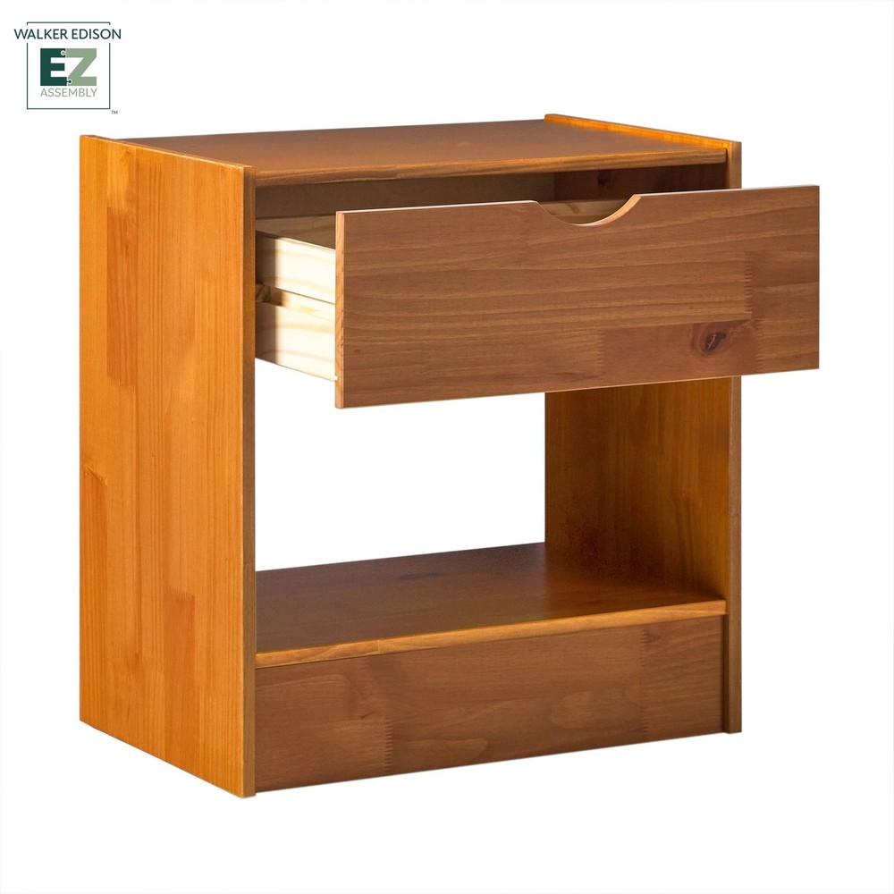 Declan 1 Drawer Nightstand Caramel Brown