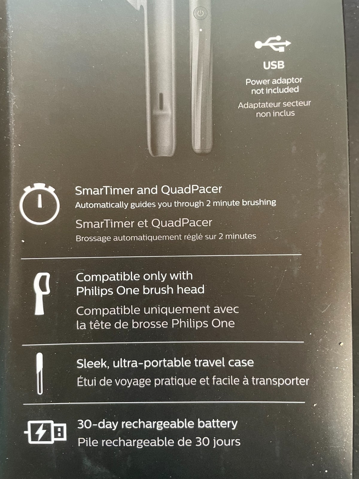 Philips Sonicare One by Sonicare Rechargeable Toothbrush, HY1200/28