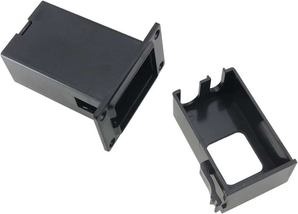 Pickup Battery Box 2PCS 9V Black Plastic Guitar Active Battery Case Holder for