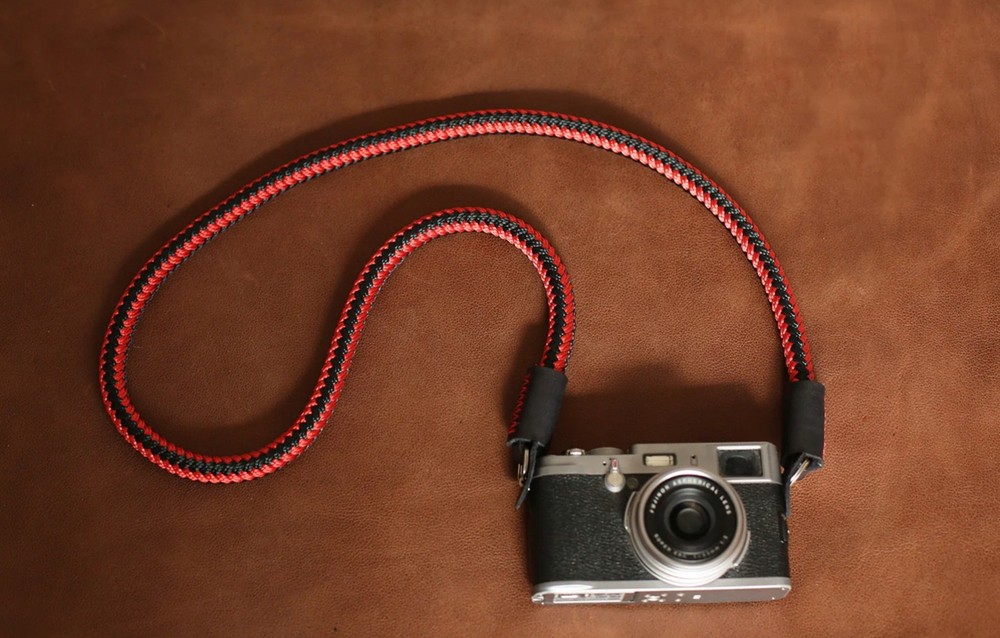 Windmup 12 mm Rope Camera Strap — Red/Black