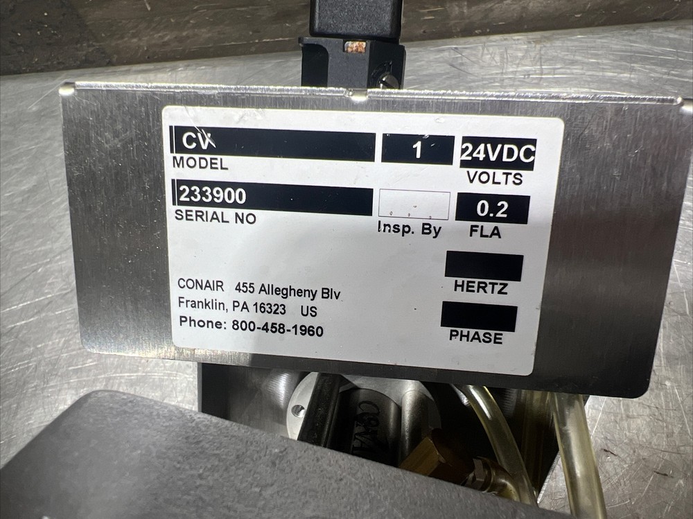 CONAIR material Hopper Isolate Receiver Model CV: Used Surplus. Item ID 2
