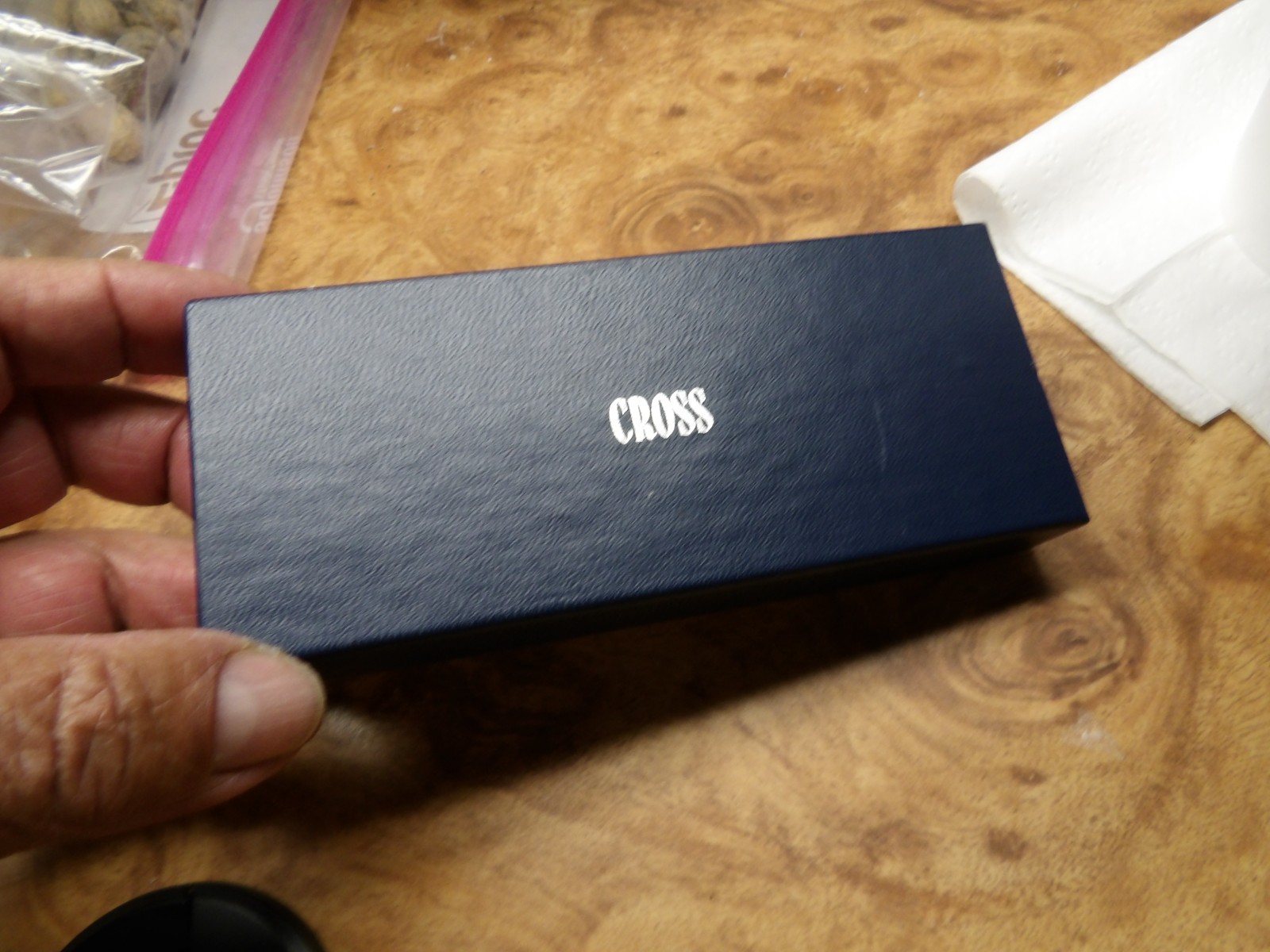 Vintage Cross 3501 Chrome Silver Tone Ball Pen and Pencil Set In Box Slim NOS