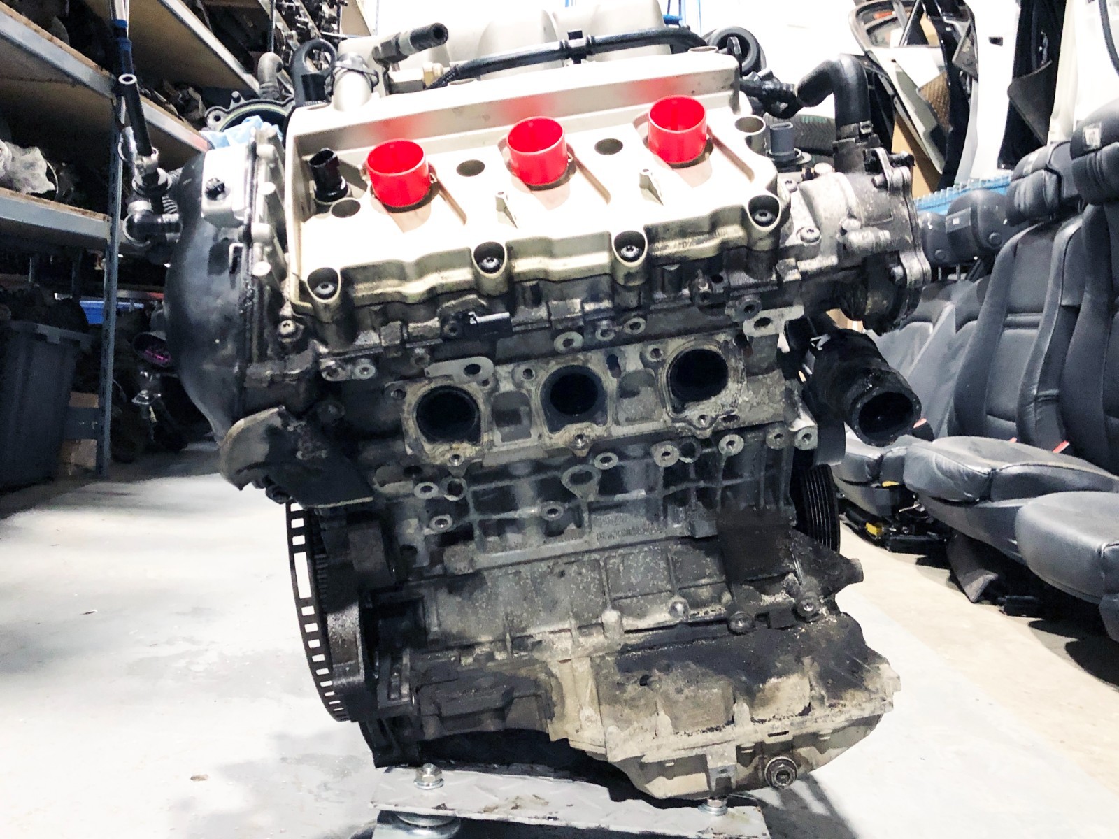 07-08 Audi A4 A6 C6 B7 BKH Engine Longblock 3.2 FSI V6 137K MILES COMPRS TESTED