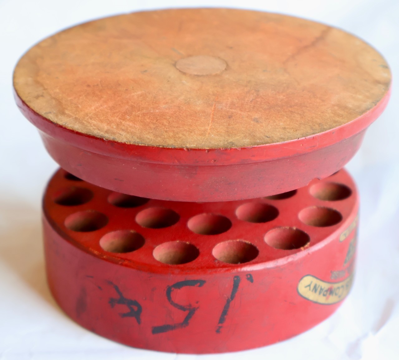 Millers Falls Co. Wood Counter Top Drill Bit Holder / Port Norris NJ / MTT