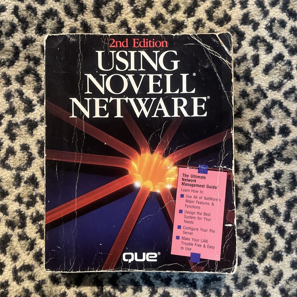 Vintage - Using Novell Netware 2nd Edition, Paperback Computer Reference Book