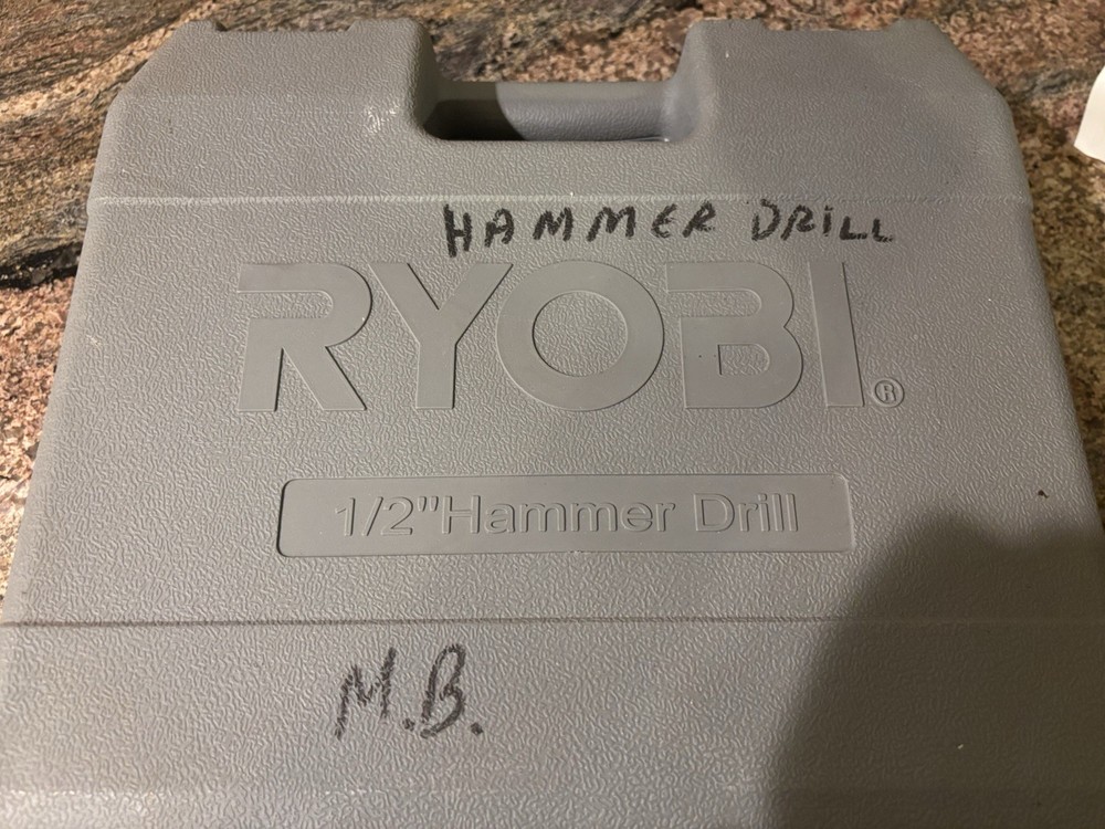 Ryobi 1/2” Hammer Drill 2-Speed/Reversible Double Insulated