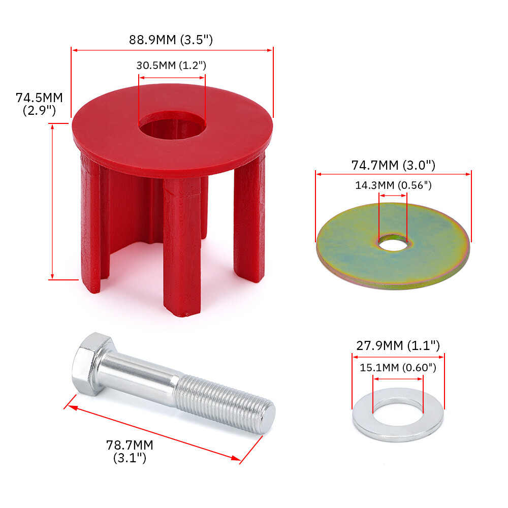 Dog Bone Lower Engine Transmission Mount Insert For VW Jetta GTI Rabbit MK5 MK6