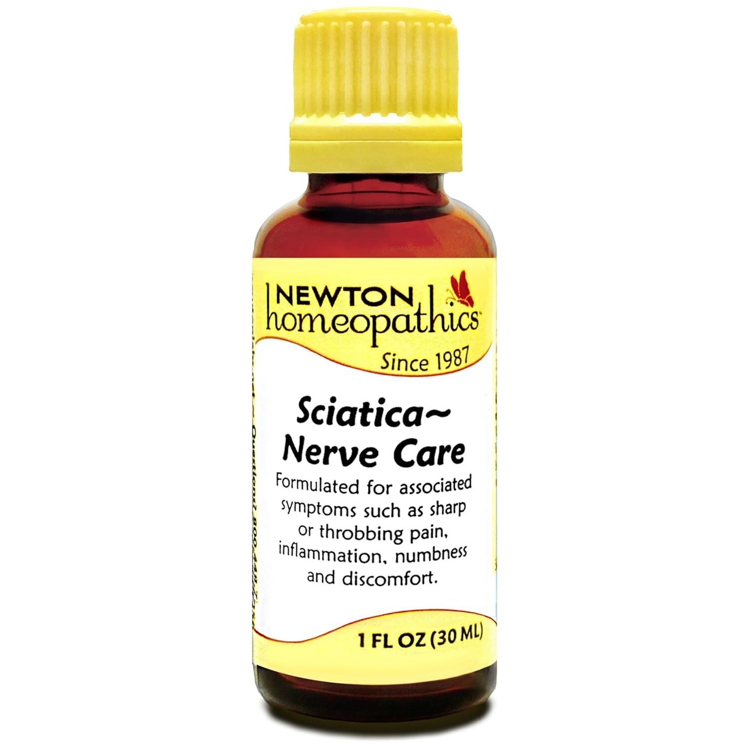 Newton Labs Sciatica & Nerve Care, Homeopathic Formula, 1 Fluid Ounce