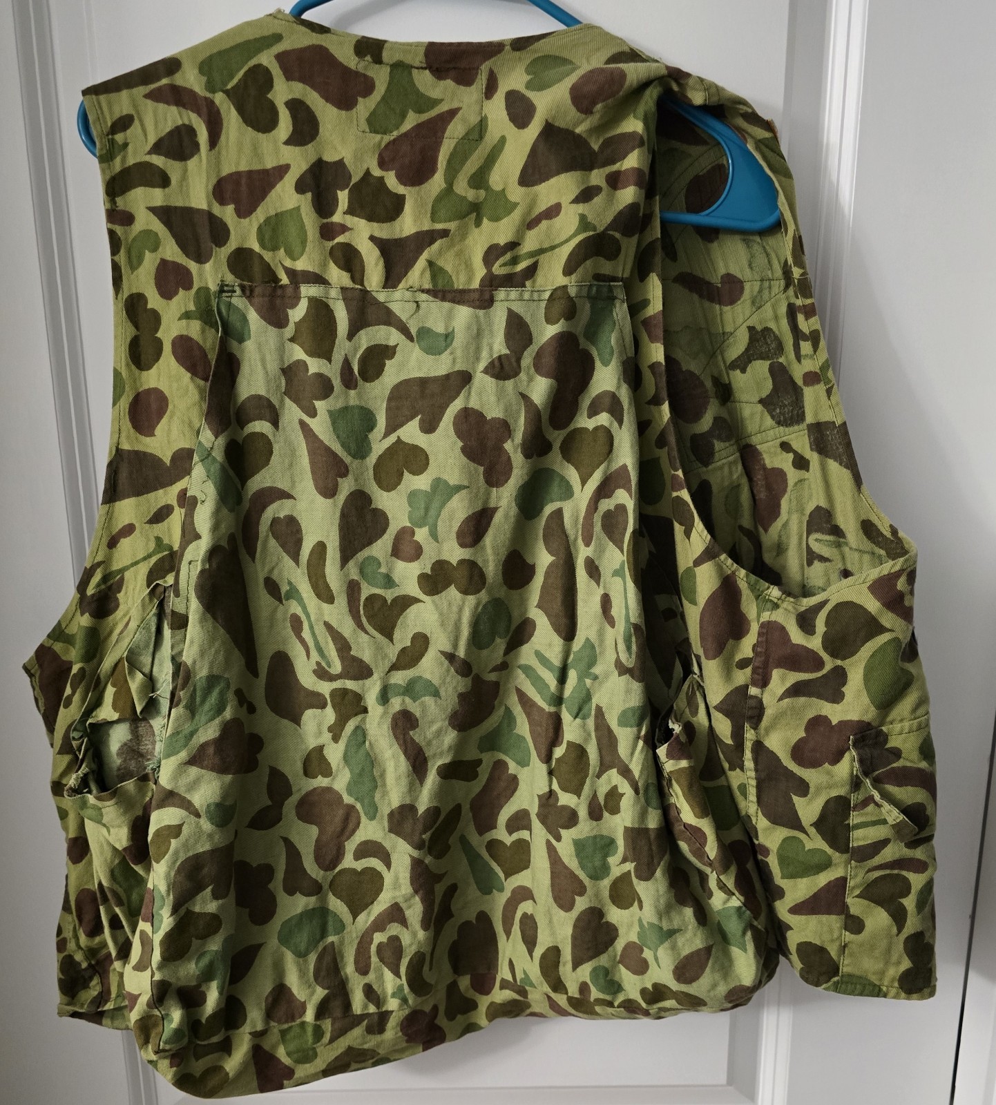 Caliber Sportswear Apparel Vintage Duck Hunting Ammo Vest Mens XL Camouflage