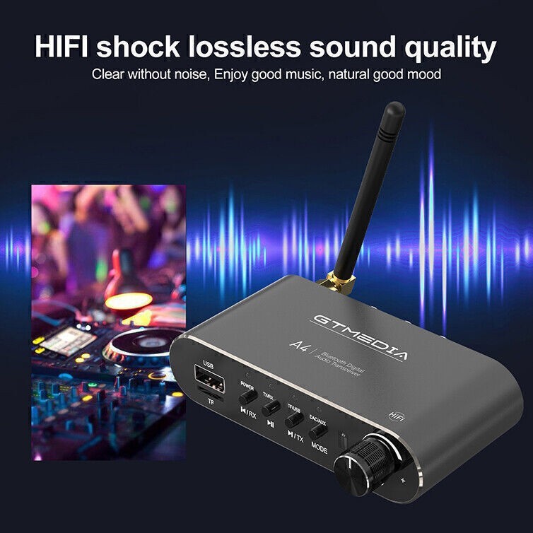 Bluetooth 5.1 Transmitter Receiver Wireless Adapter Home Car Stereos/Speakers US