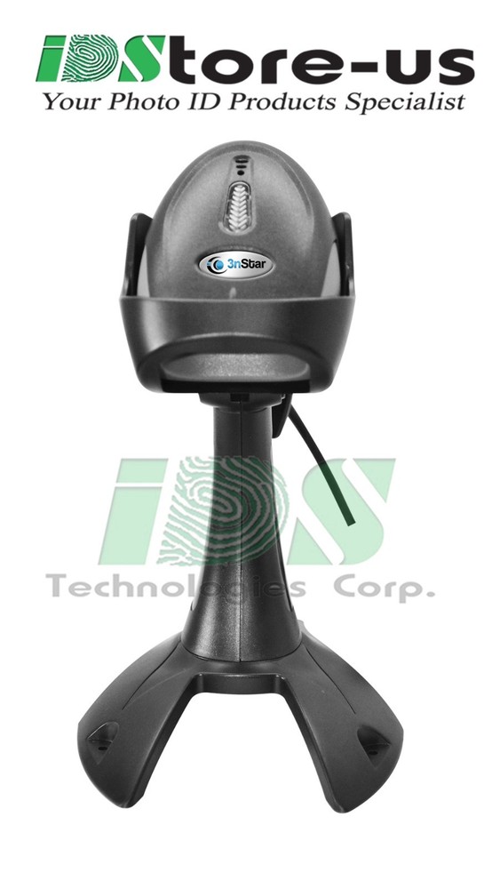 3nStar SCI150 1D Imager Handheld Barcode 1D Scanner with Base and Autosense