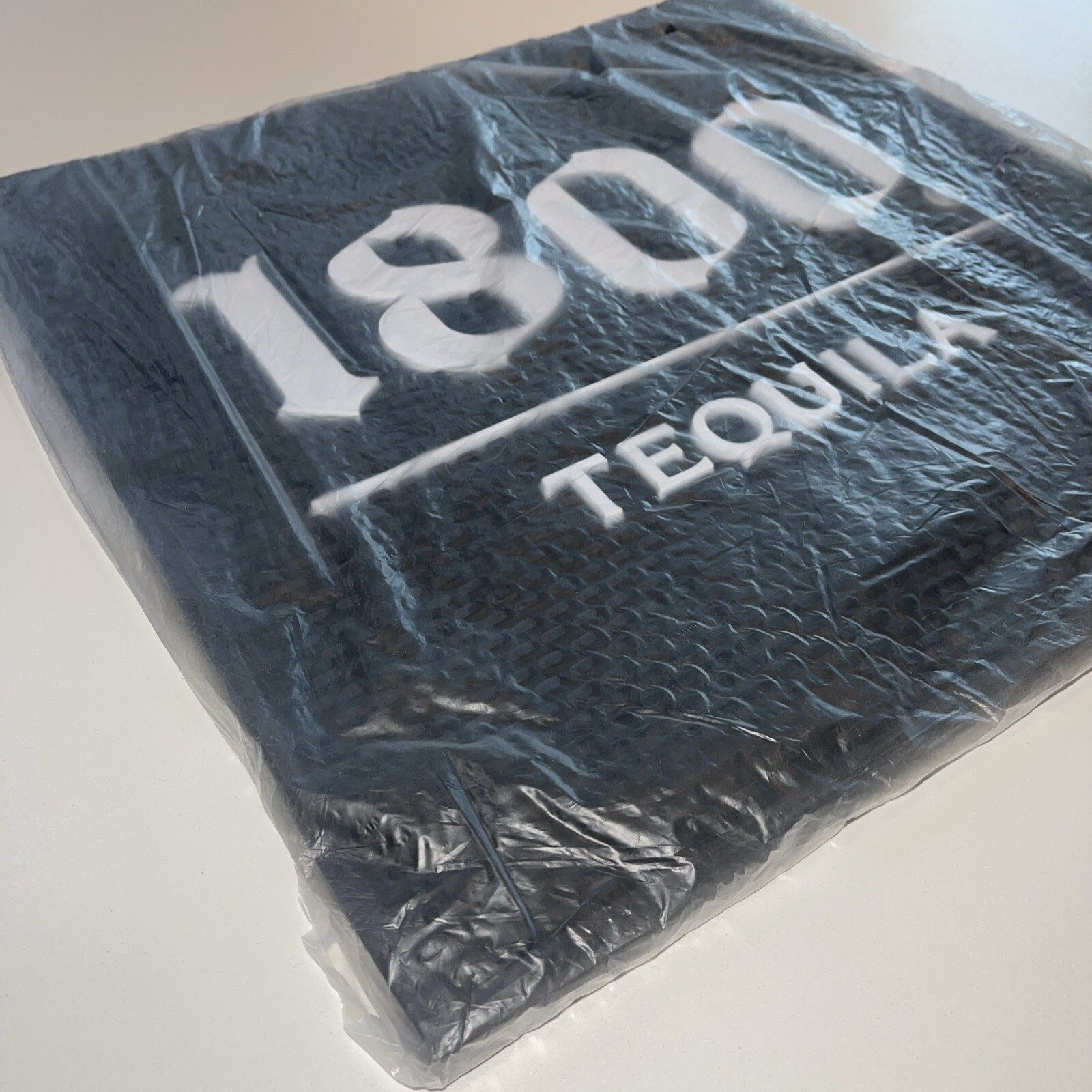 1800 Tequila 15" x 15" Black Rubber Bar Spill Server Mat NEW for MAN CAVE Brew