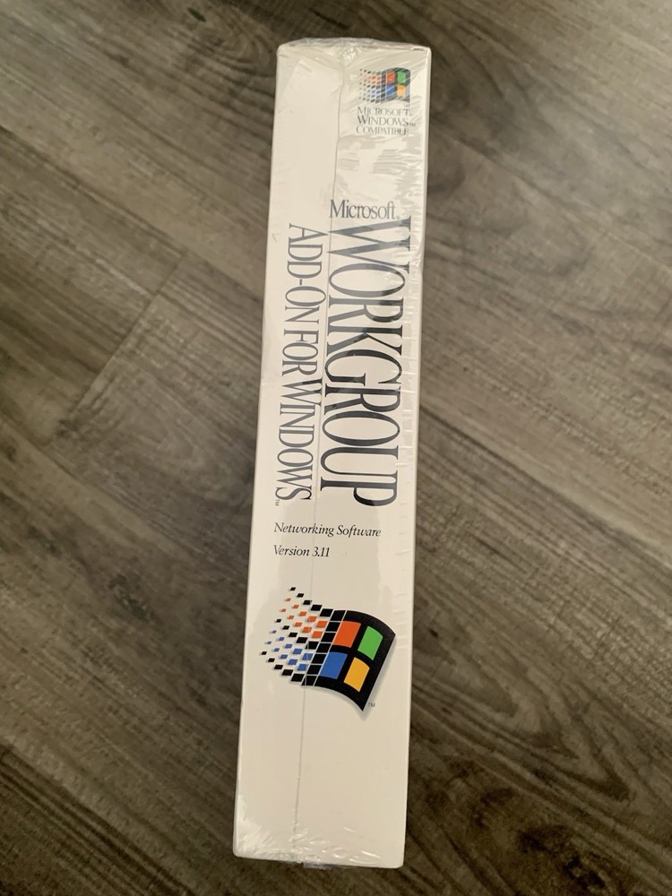 Microsoft Workgroup Add-on For Windows Version 3.11 Network Software New 1993