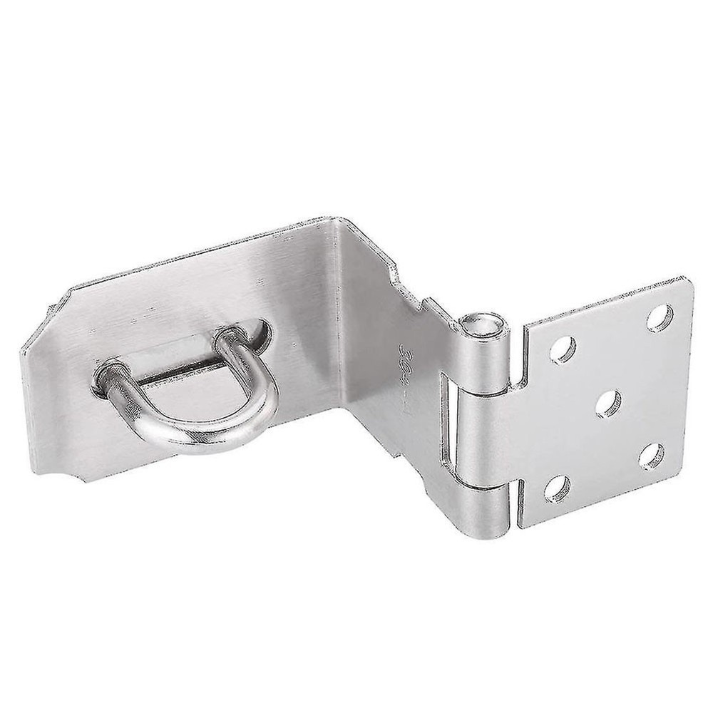 Locker Padlock Hasp Stainless Steel Door Bolt Lock for Storage Boxes and Trunks