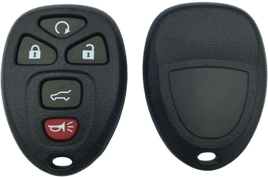 Replacement Keyless Entry Remote Key Fob Shell Case with 5 Button Fit for Chevy