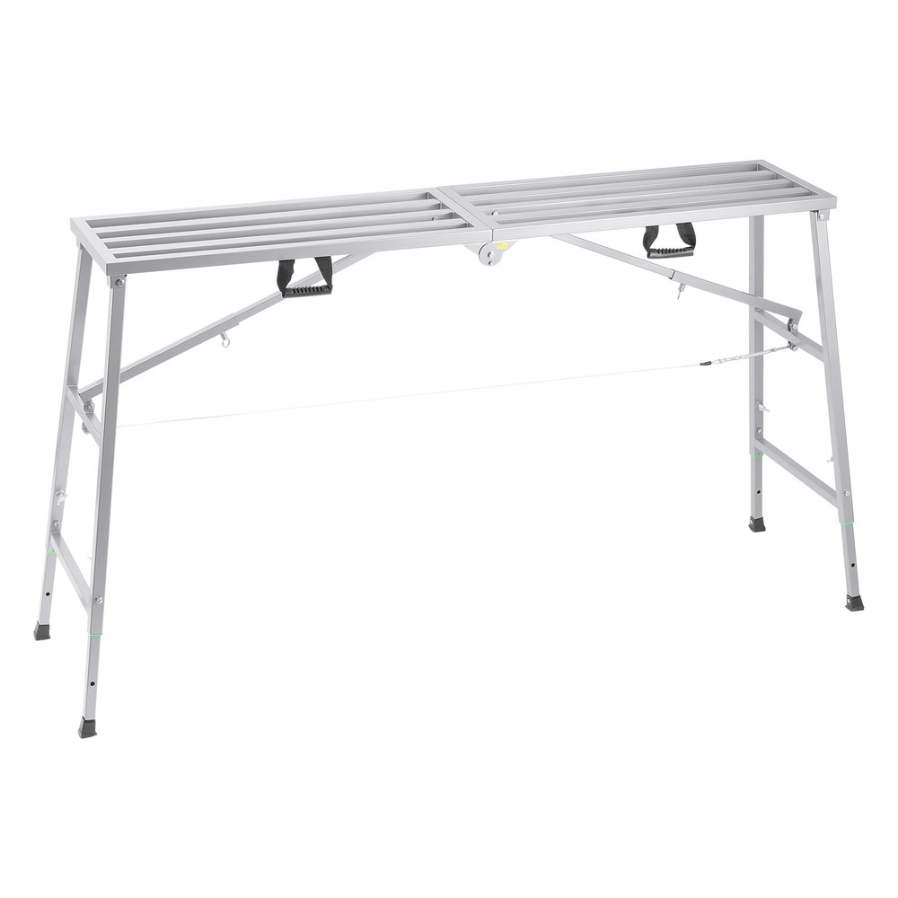 Work Platform Adjustable Height Portable Scaffolding Platform 880 lb Load