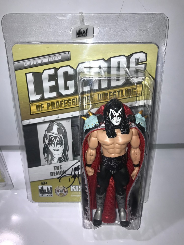 Legends of Professional Wrestling Figures: The Demon KISS VARIANT {Autographed}