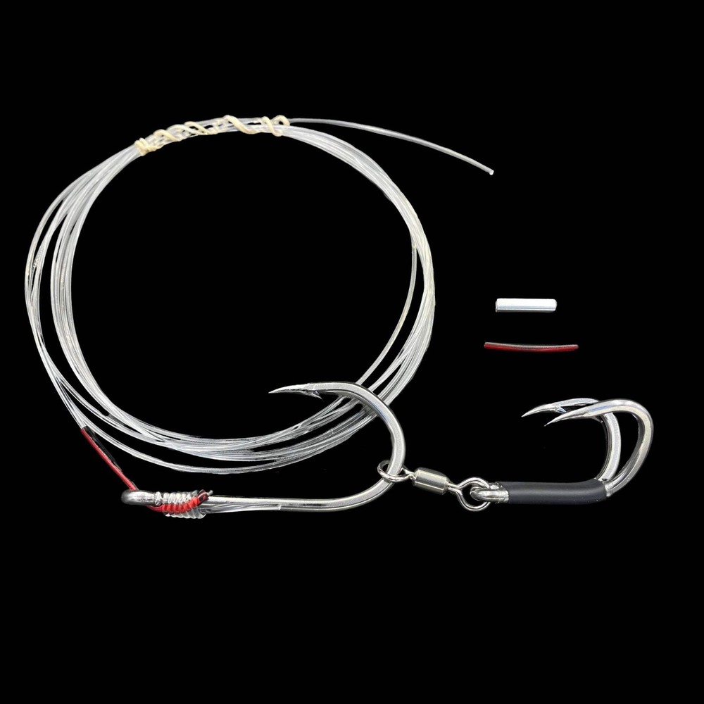 Trophy Hunter Profidgie Pre-Rigged Single+Double Hook Rig + Leader