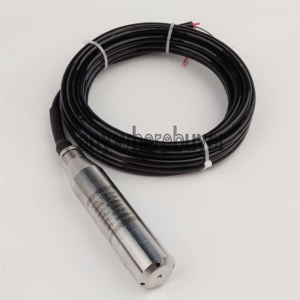 ONE 4-20MA 3.0m Range Water Level Transmitter Liquid Level Transducer Sensor NEW