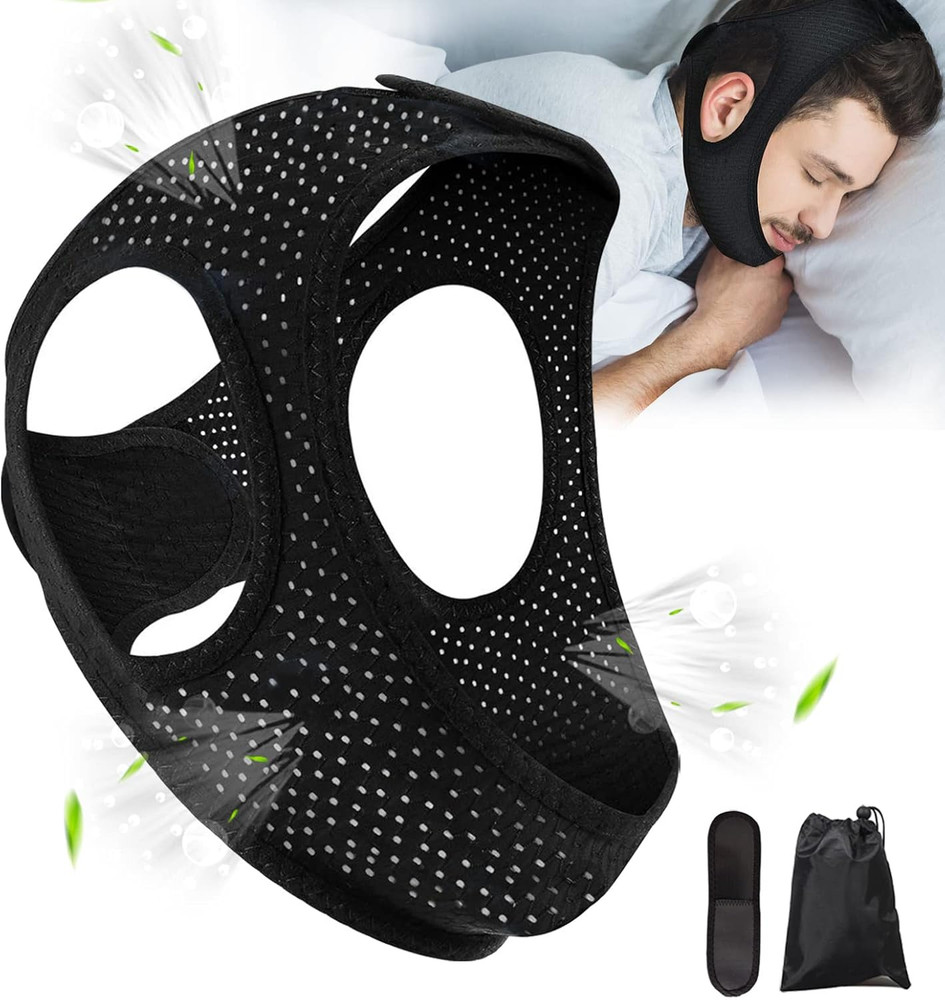 anti Snore Chin Strap - Breathable Chin Strap Snoring Solution, Effectively Redu