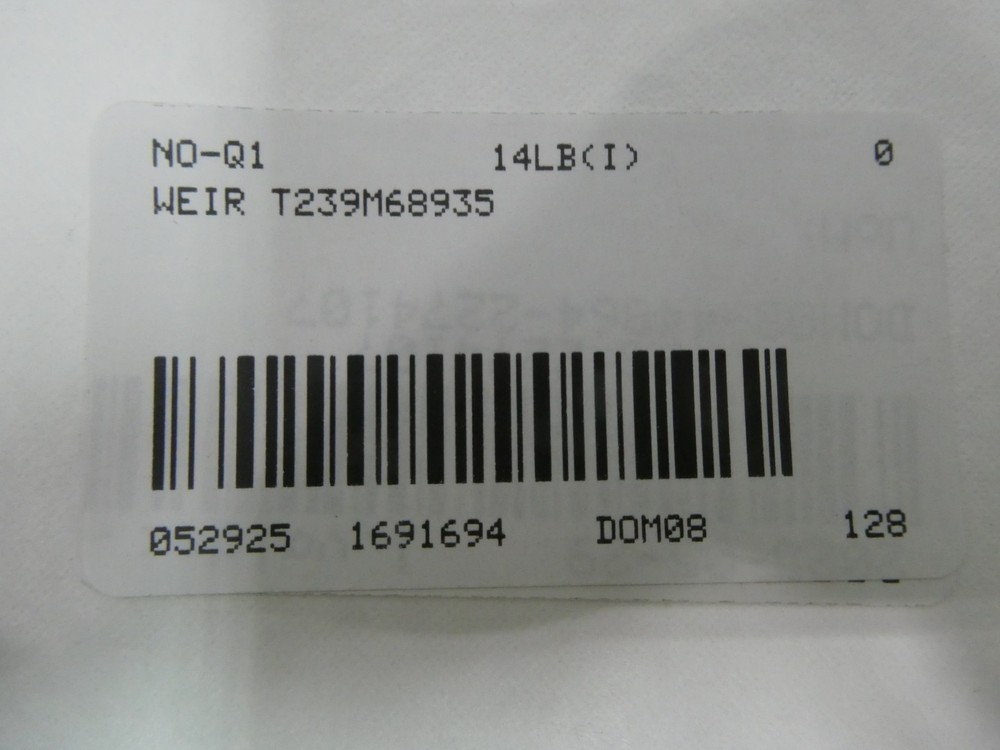 Weir T239M68935 Pump Collar