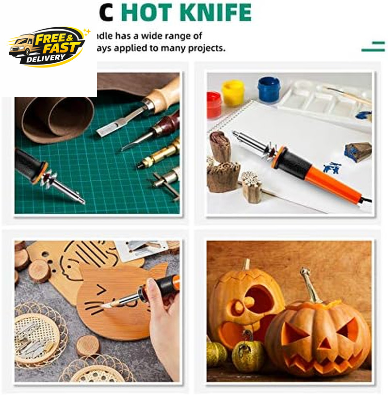 22 Pieces Electric Hot Cutter Tool Kit Include Heated Plastic