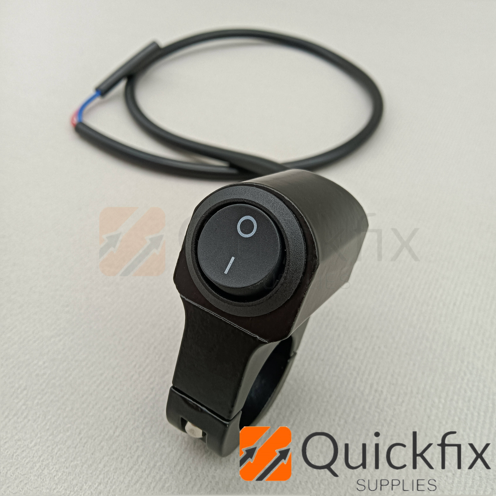 7/8"Headlight Fog Light Fit Motorcycle Handlebar Lamp Mount ON-OFF Switch 12V