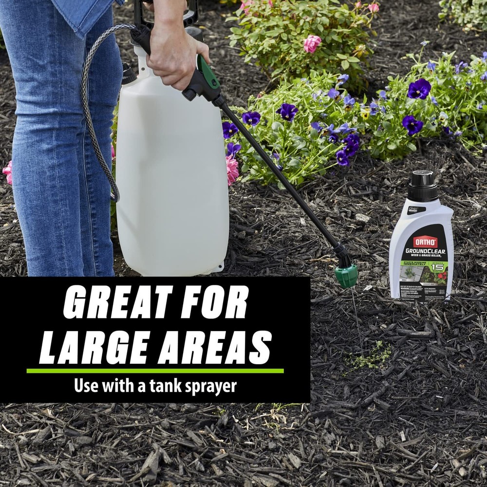 Ortho GroundClear Weed & Grass Killer2 Concentrate Quickly Kills 32 oz