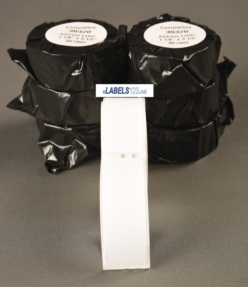 Dymo® Compatible 30320 Shipping 50 Rolls White Rectangular Address Labels BC+ XL